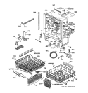 BODY PARTS Diagram and Parts List for GSDL122F00BB  General Electric Dishwasher