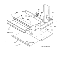 CENTER SPACER Diagram and Parts List for JTP56WA3WW  General Electric Wall Oven