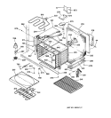 LOWER BODY Diagram and Parts List for JT950CA3CC  General Electric Wall Oven
