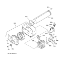 MOTOR Diagram and Parts List for DSXH43EV2WW  General Electric Dryer