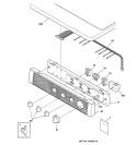 CONTROL PANEL Diagram and Parts List for DSXH43GV2WW  General Electric Dryer