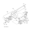 MOTOR Diagram and Parts List for DSXH43GV2WW  General Electric Dryer