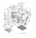 LOWER BODY PARTS Diagram and Parts List for JT950SA3SS  General Electric Wall Oven