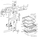 FRESH FOOD SECTION Diagram and Parts List for CSK22ZADAAA  Hotpoint Refrigerator