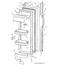FRESH FOOD DOOR Diagram and Parts List for CSK30DRDAAA  Hotpoint Refrigerator