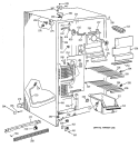 FREEZER SECTION Diagram and Parts List for TFK22KADAAA  General Electric Refrigerator