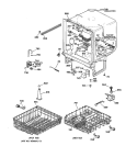 BODY PARTS Diagram and Parts List for GSD3330C05WW  General Electric Dishwasher