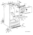 CABINET Diagram and Parts List for TBT18JABTRWW  General Electric Refrigerator