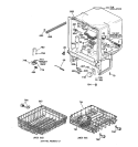 BODY PARTS Diagram and Parts List for HDA1000Z08WH  Hotpoint Dishwasher