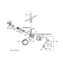 MOTOR - PUMP MECHANISM Diagram and Parts List for HDA1100Z08WH  Hotpoint Dishwasher