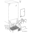 UNIT PARTS Diagram and Parts List for MSK25ZADAAA  General Electric Refrigerator