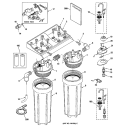 WATER FILTRATION SYSTEM Diagram and Parts List for GXSV10C  General Electric Water Filter System