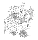 Part Location Diagram of WB44T10006 GE Bake Element