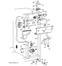 FRESH FOOD SECTION Diagram and Parts List for TFEA27FRAAD  General Electric Refrigerator