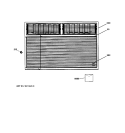 FRONT PANEL Diagram and Parts List for AVE18DAS2  General Electric Air Conditioner