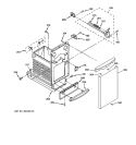 CONTAINER PARTS Diagram and Parts List for GCG1540F0SS  General Electric Trash Compactor