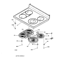 COOKTOP Diagram and Parts List for JB965SC1SS  General Electric Range