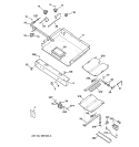 GAS BURNER PARTS Diagram and Parts List for JGBP40WEC1WW  General Electric Range