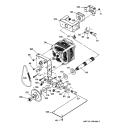 MOTOR & DRIVE PARTS Diagram and Parts List for ZCG3500D00SS  General Electric Trash Compactor