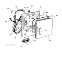FRONT PANEL & DOOR Diagram and Parts List for DCXR463EA1AA  General Electric Dryer
