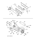 BACKSPLASH, BLOWER & MOTOR Diagram and Parts List for DNXR473EW2AA  General Electric Dryer