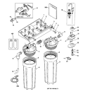UNDERSINK WATER SYSTEM Diagram and Parts List for GNSV25CBL  General Electric Water Filter System