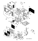 ROOM AIR CONDITIONER Diagram and Parts List for AGN14AAG2  General Electric Air Conditioner