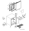 Part Location Diagram of WR78X10296 GE DOOR BLACK