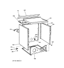 CABINET Diagram and Parts List for DPSR473GW1WW  General Electric Dryer