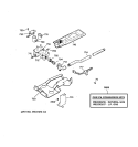 GAS VALVE & BURNER ASSEMBLY Diagram and Parts List for DPSR473GW1WW  General Electric Dryer
