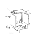 CABINET Diagram and Parts List for DPXR473GW1AA  General Electric Dryer