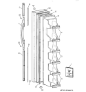 FREEZER DOOR Diagram and Parts List for TFX25PADAWW  General Electric Refrigerator