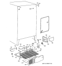 UNIT PARTS Diagram and Parts List for TFX25PADAWW  General Electric Refrigerator