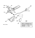 GAS VALVE & BURNER ASSEMBLY Diagram and Parts List for DWXR483GA0WW  General Electric Dryer