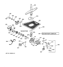 MOTOR - PUMP MECHANISM Diagram and Parts List for GSD5720F00BB  General Electric Dishwasher