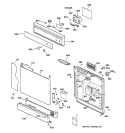 Part Location Diagram of WD34X10495 GE ESCUTCHEON