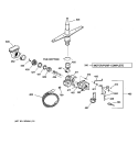 MOTOR - PUMP MECHANISM Diagram and Parts List for GSD2335F00WW  General Electric Dishwasher
