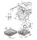 BODY PARTS Diagram and Parts List for GSD3650F00CC  General Electric Dishwasher