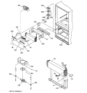 EVAPORATOR & FREEZER CONTROL ASSEMBLY Diagram and Parts List for TCX22PACCCC  General Electric Refrigerator