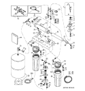 WATER FILTRATION SYSTEM Diagram and Parts List for PNRV12ZBL01  General Electric Water Filter System