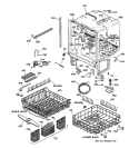 BODY PARTS Diagram and Parts List for GSD5920F00BB  General Electric Dishwasher