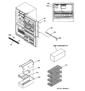 DOOR HANDLES & ACCESSORIES Diagram and Parts List for TCX22PACAAA  General Electric Refrigerator