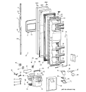FREEZER DOOR Diagram and Parts List for TFS22ZPDABS  General Electric Refrigerator