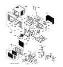 Part Location Diagram of WJ88X10052 GE CONDENSER