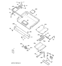 GAS & BURNER PARTS Diagram and Parts List for RGB745BEA3WH  Hotpoint Range