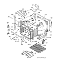 LOWER BODY Diagram and Parts List for JTP47SC1SS  General Electric Wall Oven