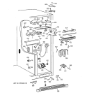 FRESH FOOD SECTION Diagram and Parts List for TPJ24PRDBBB  General Electric Refrigerator