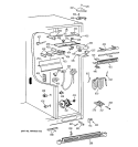 FRESH FOOD SECTION Diagram and Parts List for TPX24BRDBWW  General Electric Refrigerator