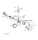 MOTOR - PUMP MECHANISM Diagram and Parts List for GSD980XX04WW  General Electric Dishwasher