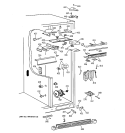 FRESH FOOD SECTION Diagram and Parts List for TFG28ZFCHWW  General Electric Refrigerator